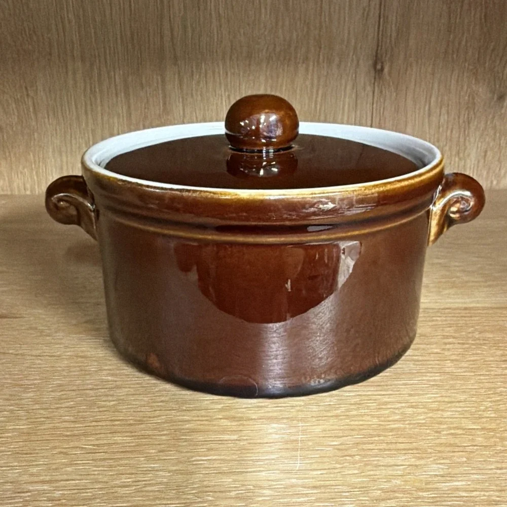 Villeroy & Boch Brown Round Casserole Dish Bakeware‎ Luxembourg Glazed Ceramic